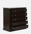 Classic Sheesham Wood Chest Of Drawers In Dark Mahogany Finish