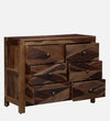 Classic Sheesham Wood Chest Of Drawers In Rustic Teak Finish