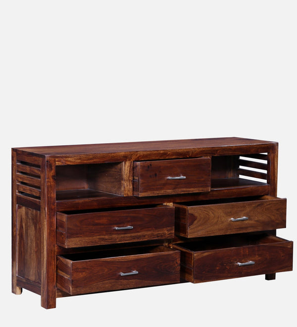 Classic Sheesham Wood Chest Of Drawers In Provincial Teak Finish