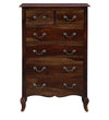 Classic Sheesham Wood Chest Of Drawers In Provincial Teak Finish