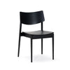 Modern Solid Wood Dining Chair - Black Finish