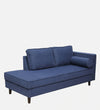 Modern Fabric Chaise Lounger in Navy Blue Colour