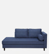 Modern Fabric Chaise Lounger in Navy Blue Colour