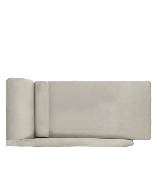 Modern Fabric Chaise Lounger in Grey Colour