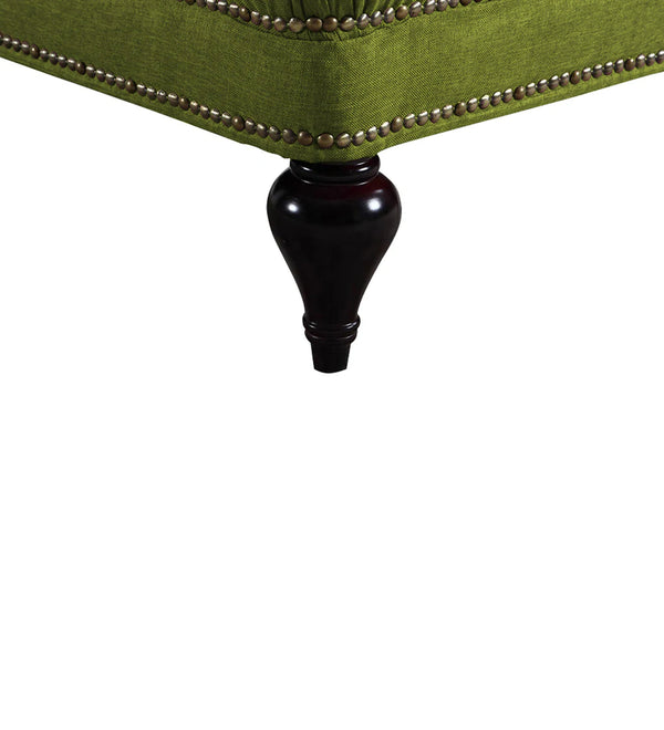 Modern RHS Fabric Chaise Lounger in Olive Green Colour