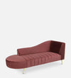 Modern Chaise Lounges in Wine Red Colour