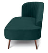 Modern Velvet Chaise Lounger in Green Colour