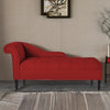ModernFabric Chaise Lounger in Blood Maroon Colour