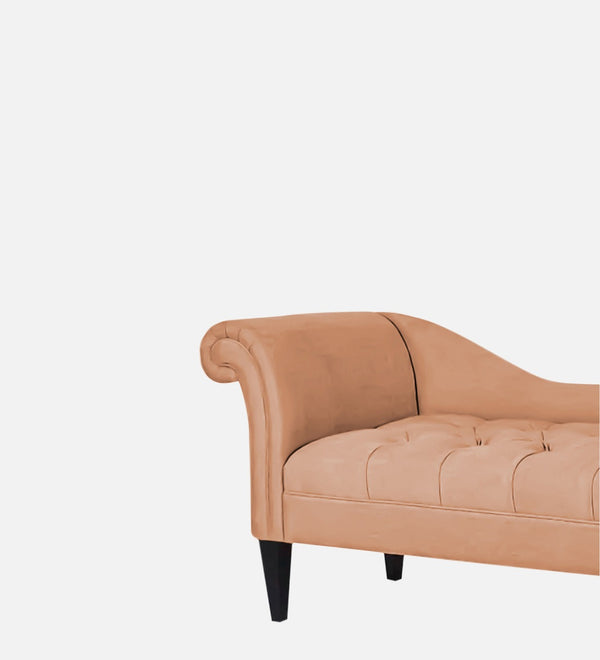 Modern Fabric Chaise Lounger in Cosmic Beige Colour