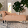 Modern Fabric Chaise Lounger in Cosmic Beige Colour