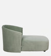 Modern Velvet Chaise Lounger in Teal Green Colour