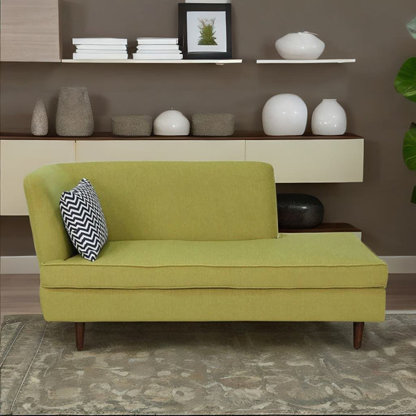 ModernChaise Lounger in Olive Green Colour