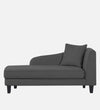 Modern Fabric Chaise Lounger in Charcoal Grey Colour