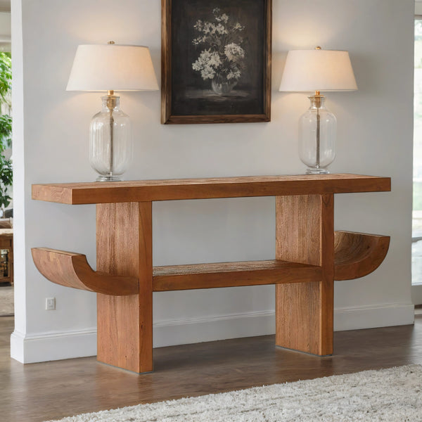 Siro Acacia Wood Console Table