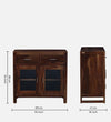 Wooden Crockery Unit In Provincial Teak Finish