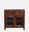 Classic Sheesham Wood Crockery Unit In Rustic Teak Finish