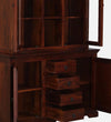 Classic Sheesham Wood Hutch Crockery Unit In Honey Oak Finish