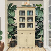 Wood Crockery Unit, wooden cabinet, storage cabinet