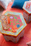 Wooden Nested Table - Jaipur Style Hand Painted