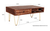 Picasso Dark Mango Wood Coffee Table