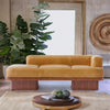 Modern Brown Leatherette Daybed