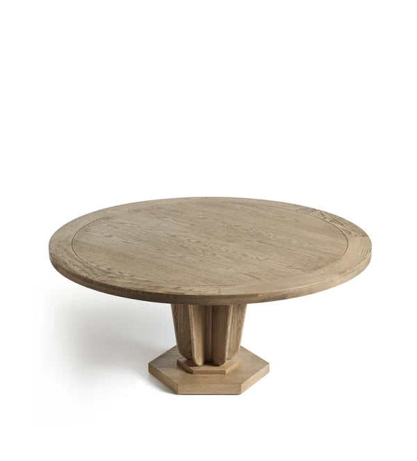 Zeitlos Solid Wood 6 Seater Round Dining Table