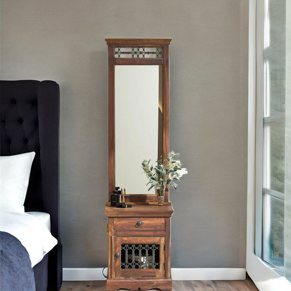 Classic Sheesham Wood Dressing Unit In Provincial Teak