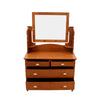 Classic Solid Wood Dressing Unit In Natural Tone