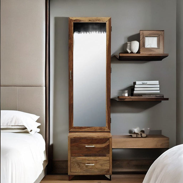 Classic Sheesham Wood Dressing Unit In Rustic Teak