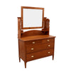 Classic Solid Wood Dressing Unit In Natural Tone