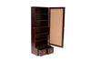 Solid Wood Dressing Unit with Storage In Dark Tone