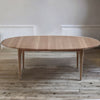 Classic Solid Wood Oval Dining Table- Natural Finish