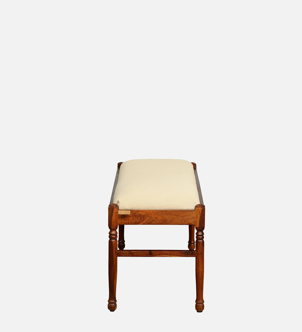 Classic Sheesham Wood Bench In Honey Oak Finish