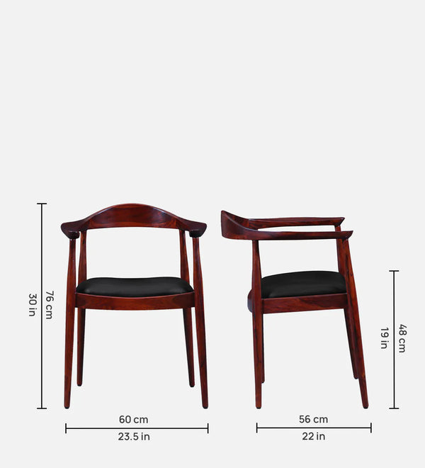 ClassicSheesham Wood Arm Chair In Honey Oak Finish