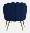 Elizabeth Premium Velvet Fabric Blue Colour Barrel Chair