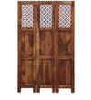 Rajasthani CarvedSheesham Wood Room Divider In Natural Finish