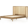 Viola Luxury Solid Wood Rattan Cane Bed - All Sizes