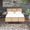 Exquisite Mango Wood Rattan Bed - All Sizes