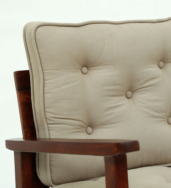 Modern Solid Wood Rocking Chair in Honey Oak Finish