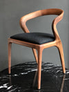 Modern Solid Wood Curved Dining Chair