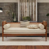 Classic Rattan Solid Wood Daybed - Natural Finish