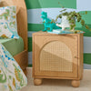 Rattan Kids Bedside Table In Natural Finish