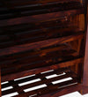 Classic Sheesham Wood Shoe Cabinet In Honey Oak Finish