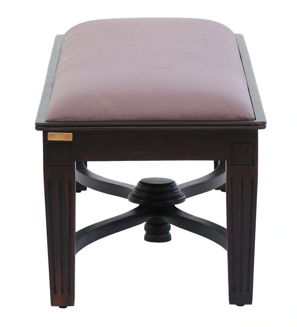 Classic Sheesham Wood Bench In Dark Mahogany Finish