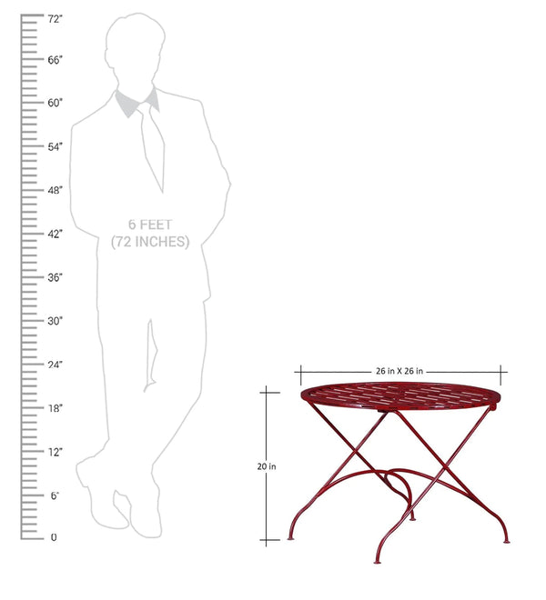 Industrial Metal Garden Table and Chairs Set