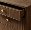Moderna Oak Wood 7 Drawer Study Table / Brown Natural Tone