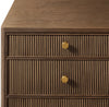 Moderna Oak Wood 7 Drawer Study Table / Brown Natural Tone