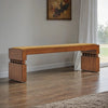 Marcel Velvet Cushioned Vintage Bench