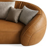Evolet Curved 4- Seater Leather Sofa