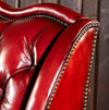 Oslo Red Leather Sofa